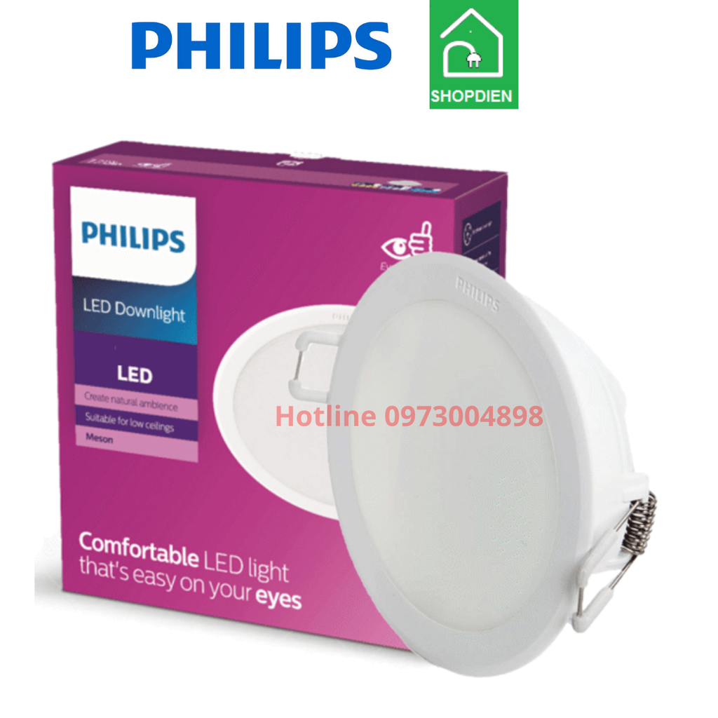 Đèn downlight âm trần PHILIPS 13W D125 MESON 59464