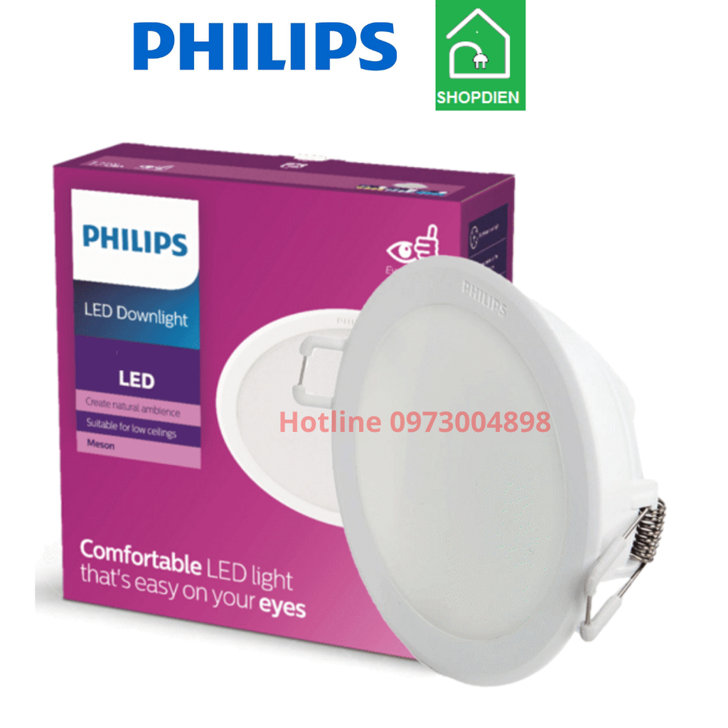 Đèn downlight âm trần PHILIPS 7W D90 MESON IO 59445