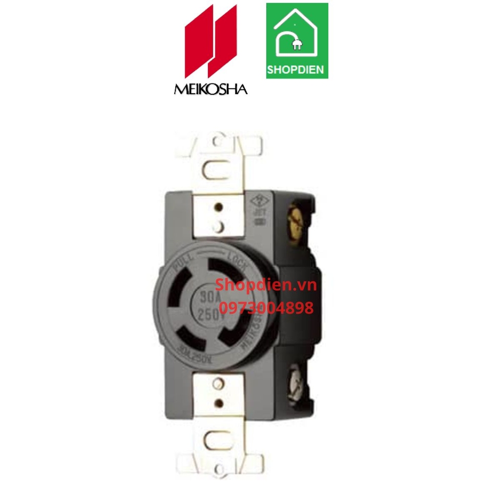 Ổ cắm 4 chấu khóa ( 3P+E) 30A 250V Meikosha MH2879