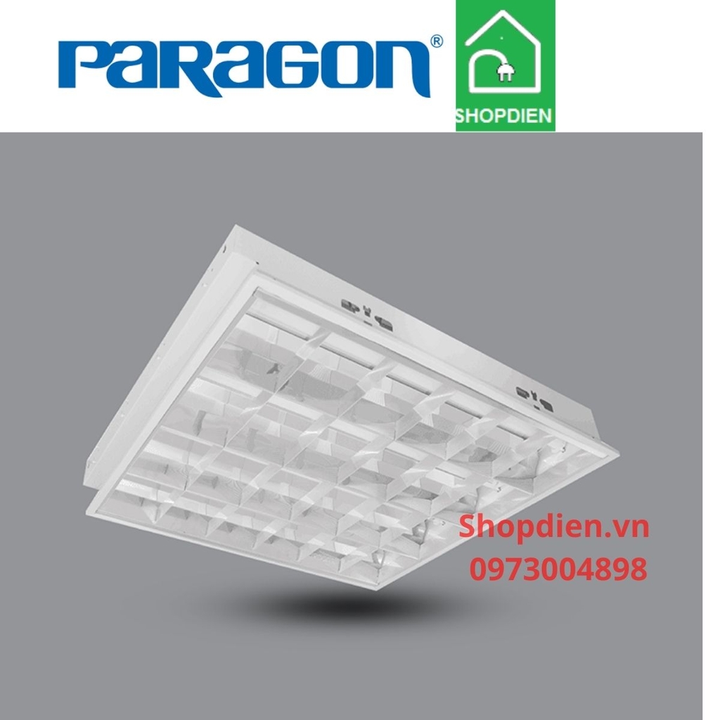 Đèn tán quang âm trần bốn 600x600 LED 4x10W Tbar Paragon-PRFB418L40