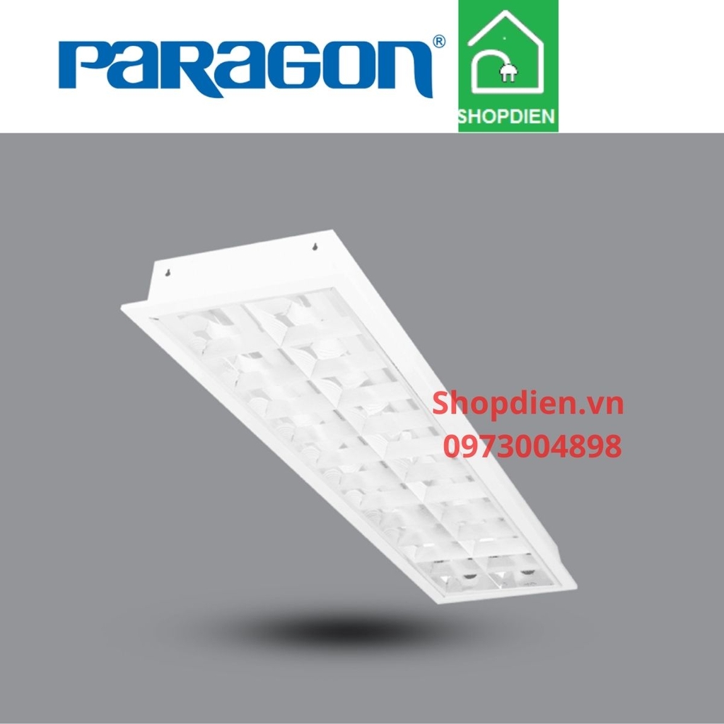 Đèn tán quang âm trần đôi 1200x300 LED 2x20W Paragon-PRFF236L36