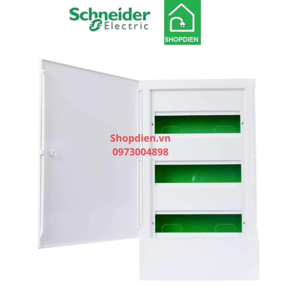 Tủ điện nhựa tường 36 module cửa trắng Schneider Resi9 MP-MIP22312