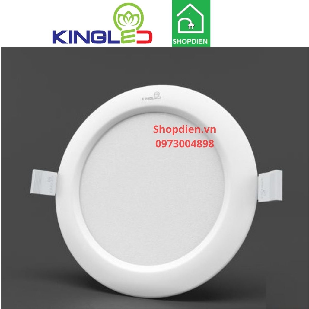 Đèn downlight âm trần siêu mỏng 6W D105 KINGLED PL-6-T120-VT120-V  ánh sáng vàng 3000K