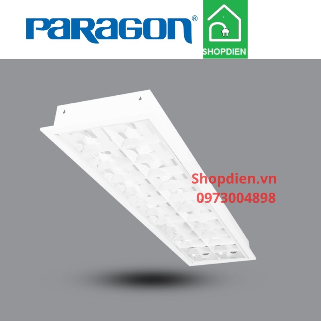 Đèn tán quang âm trần đôi 1200x300 LED 2x20W Tbar Paragon-PRFJ236L36