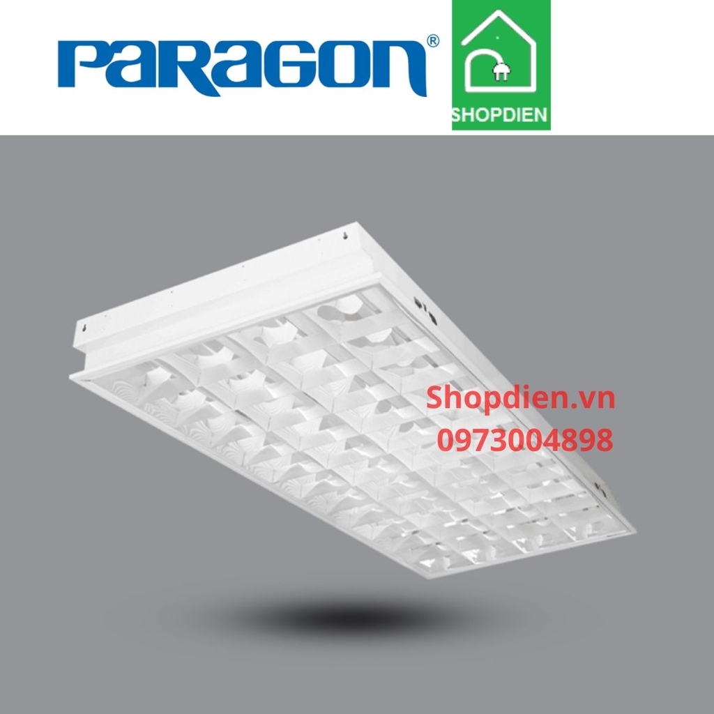 Đèn tán quang âm trần bốn 1200x600 LED 4x20W Tbar Paragon-PRFJ436L72