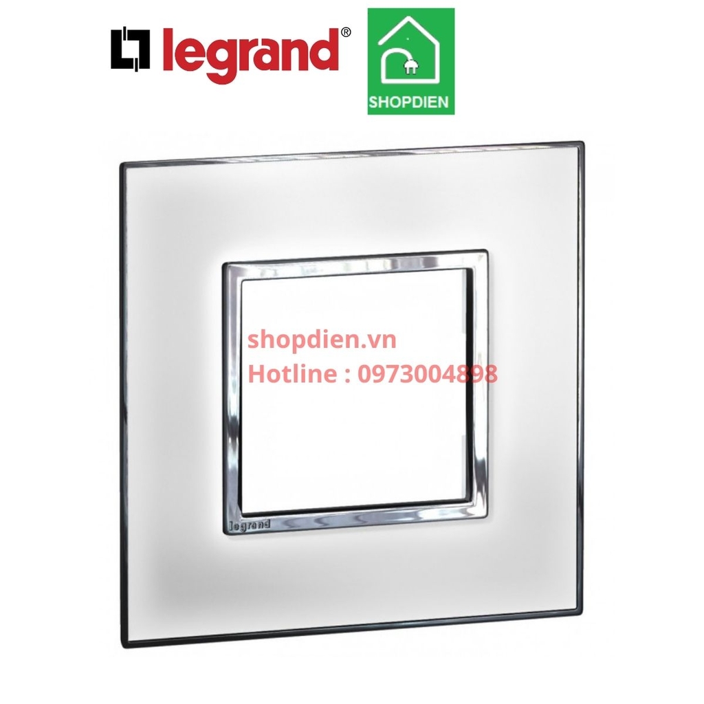 Mặt 2 thiết bị kính trắng Legrand Arteor 575214 Màu Mirror White