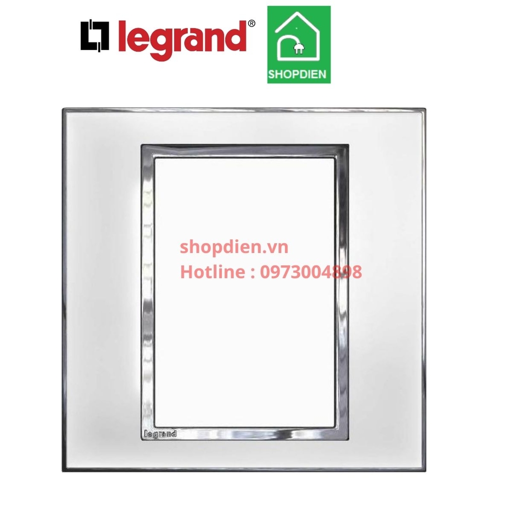 Mặt 3 thiết bị kính trắng Legrand Arteor 575164 Màu Mirror White