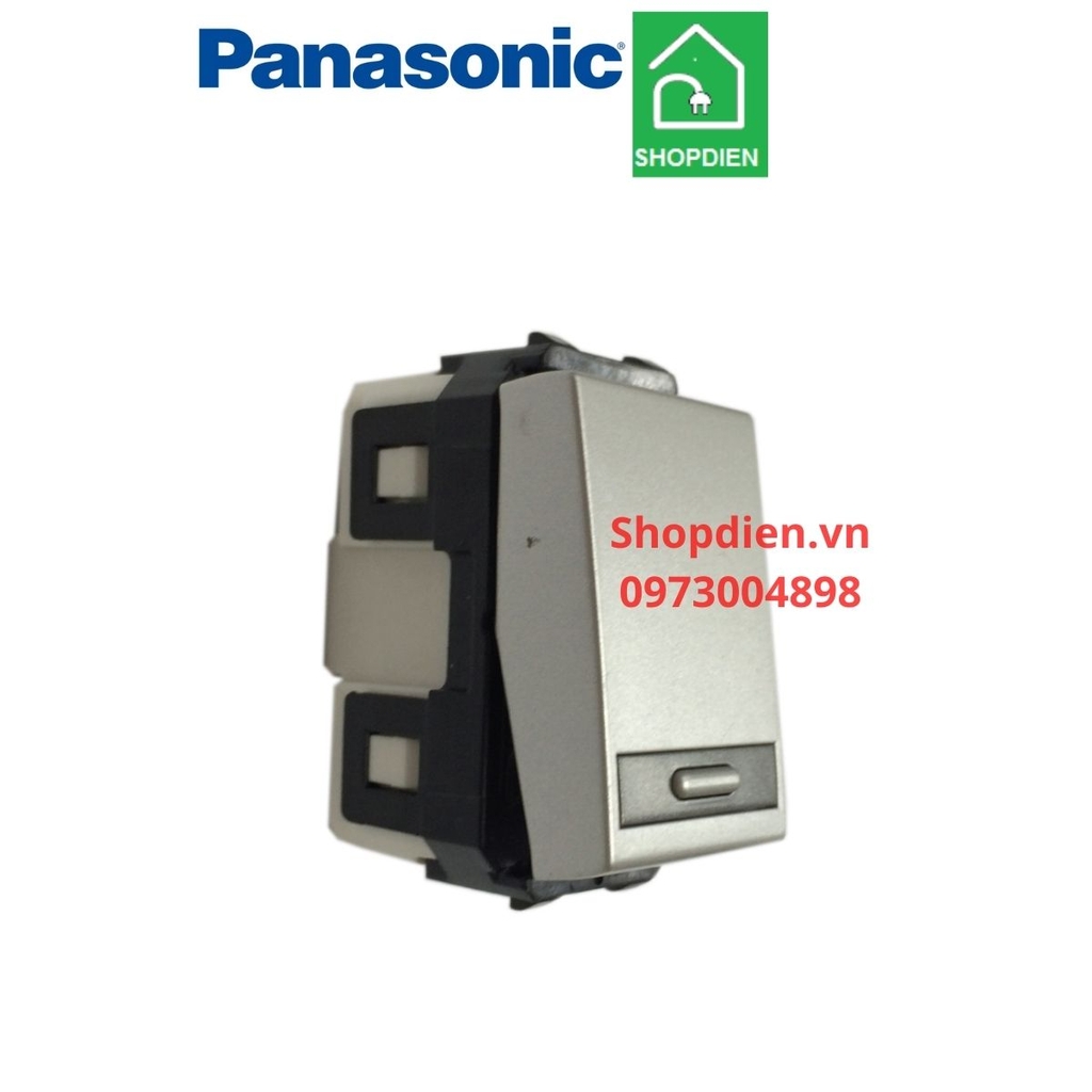 Công tắc đơn 1 chiều màu trắng ánh kim16A Refina Panasonic WEG55317MW