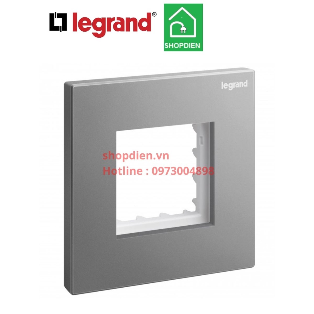 Khung chuyển Arteor Adapter 2M Galion Legrand 282471-C3 màu xám bạc Dark Silver