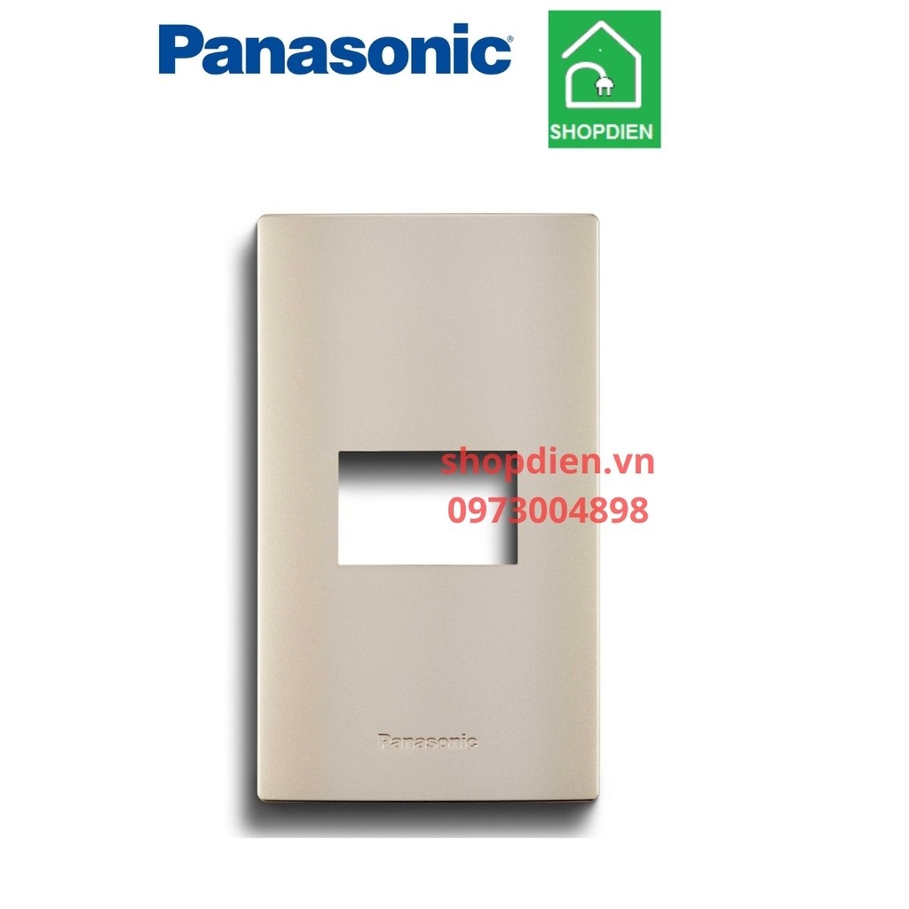 Mặt 1 thiết bị màu vàng ánh kim Panasonic Halumie WEVH68010MYZ