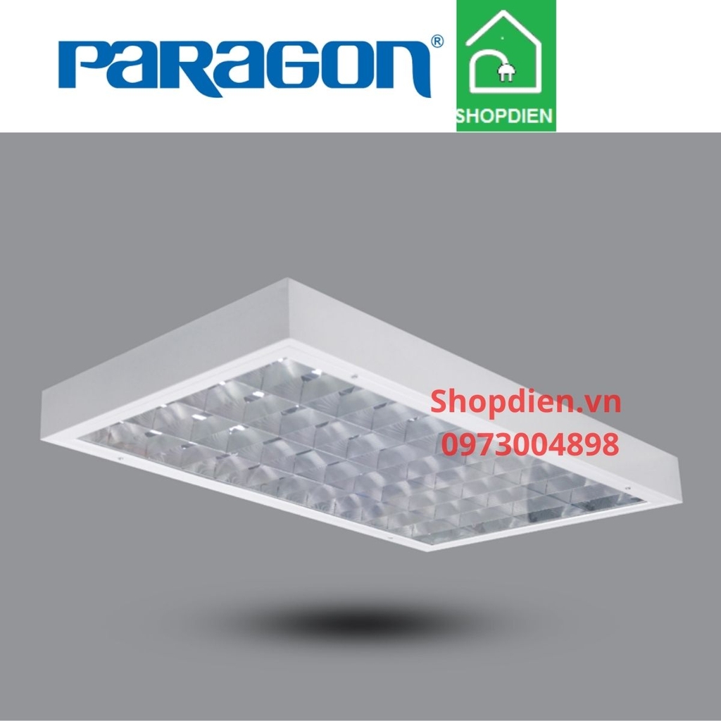 Đèn tán quang gắn nổi  bốn 1200x600 LED 4x20W Paragon-PSFB436L72