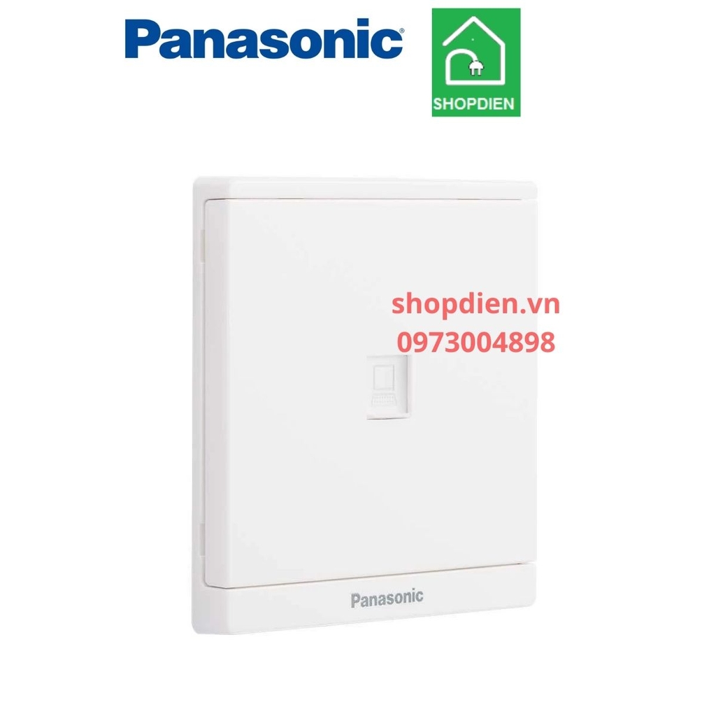 Ổ cắm mạng internet ( LAN) Cat5e vuông màu trắng / Lan outlet Cat5e Moderva Panasonic WMF421-VN