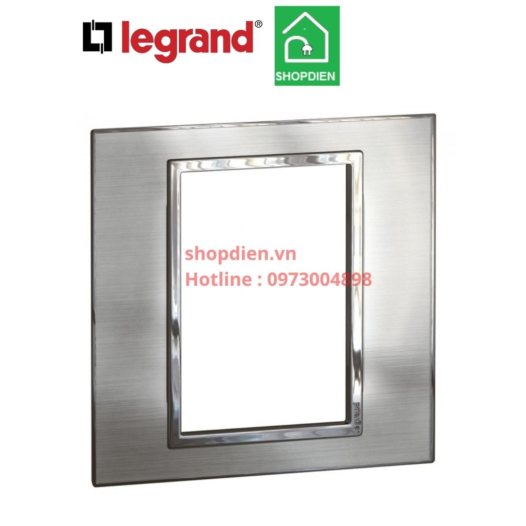 Mặt 3 thiết bị Legrand Arteor 575166 Màu thép Stainless Steel
