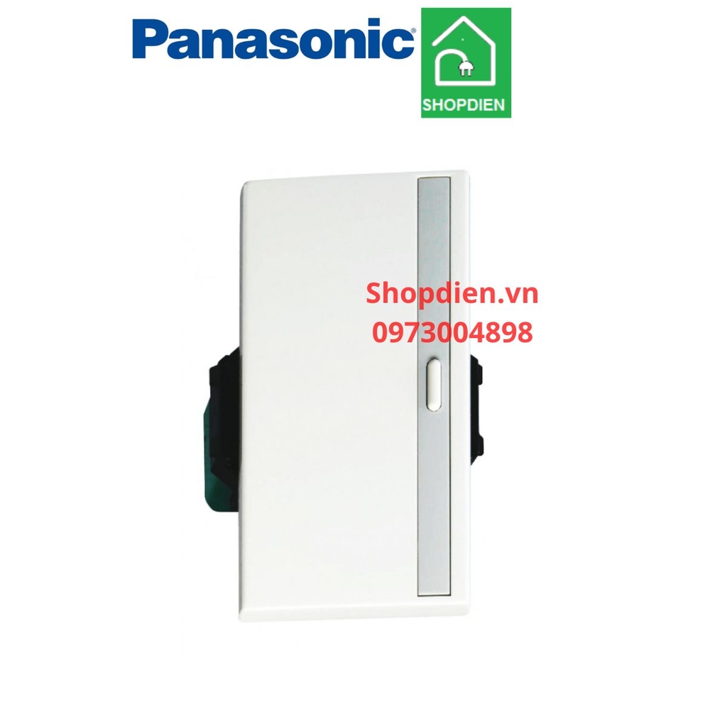 Công tắc đơn 1 chiều màu trắng 16A Refina Panasonic-WEV5511SW / WEV5511-7SW size L