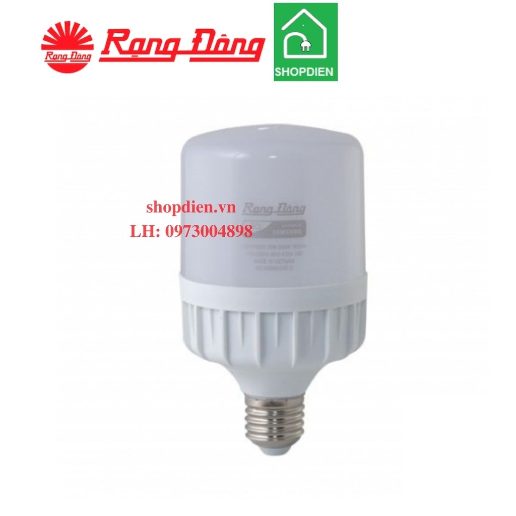 Bóng búp trụ đui xoáy E27 LED bulb 12W 12VDC- 24VDC Rạng Đông-TR70N1/12W.DCV2