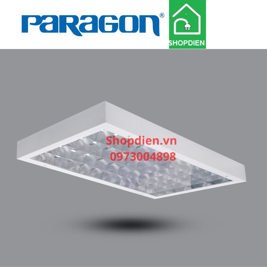 Đèn tán quang gắn nổi  bốn 1200x600 LED 4x20W Paragon-PSFD436L72