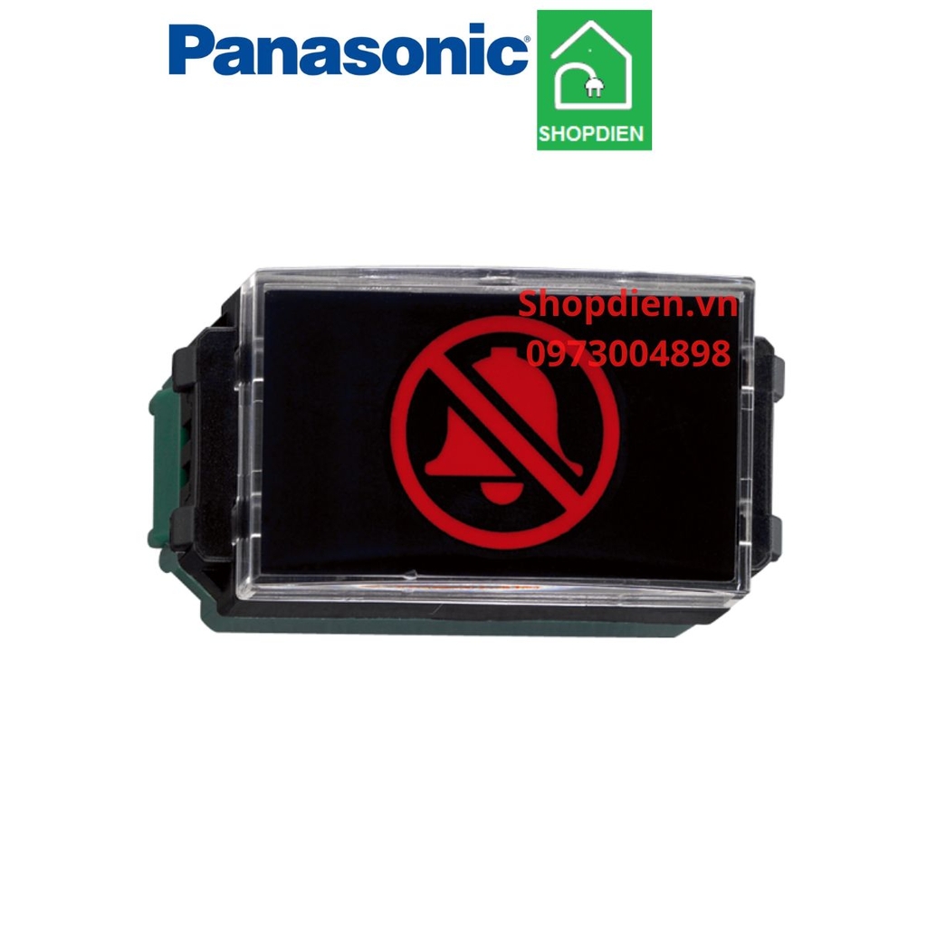 Công tắc có đèn báo xin dọn phòng 16A màu đen Panasonic WEG3032G-031 Make up Room switch