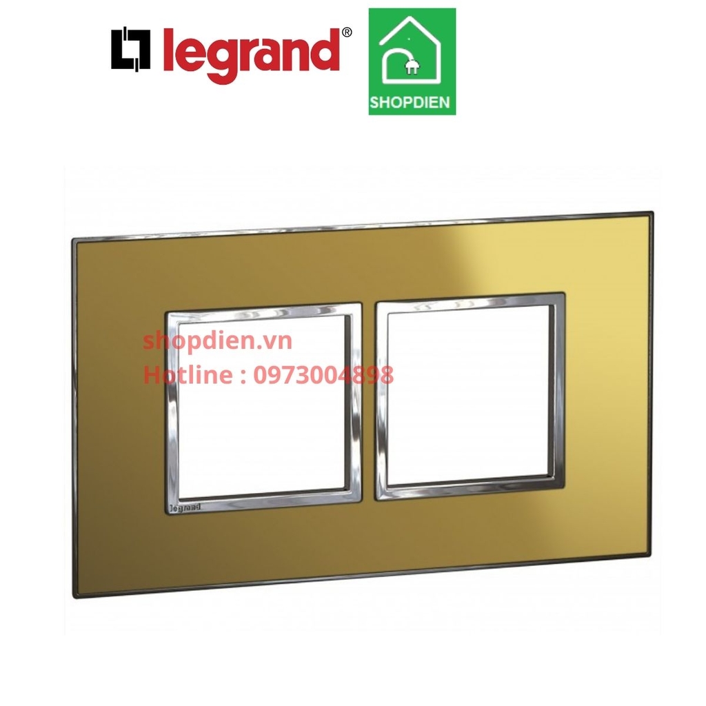 Mặt 4 thiết bị Legrand Arteor 576140 Màu vàng Gold Brass