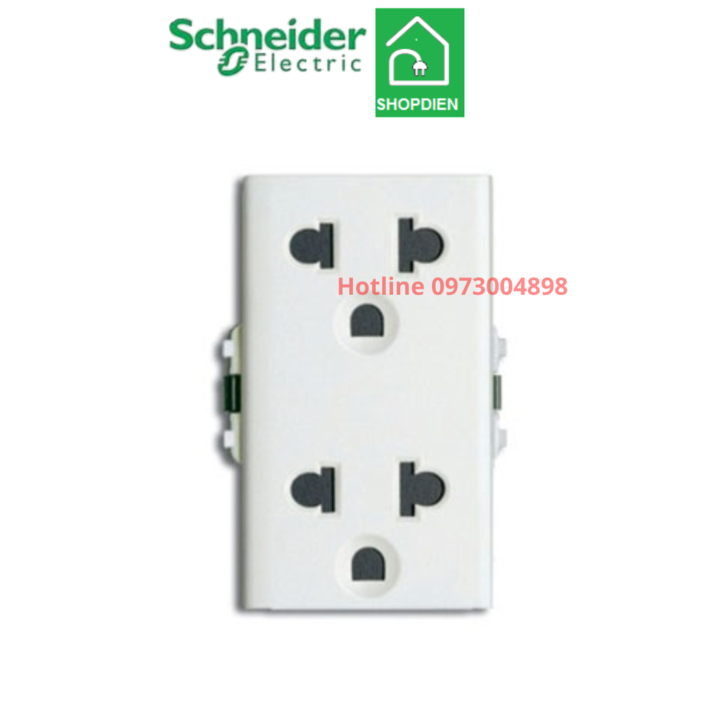 3426UEST2M_G19 Schneider Ổ cắm đôi 3 chấu 16A Concept