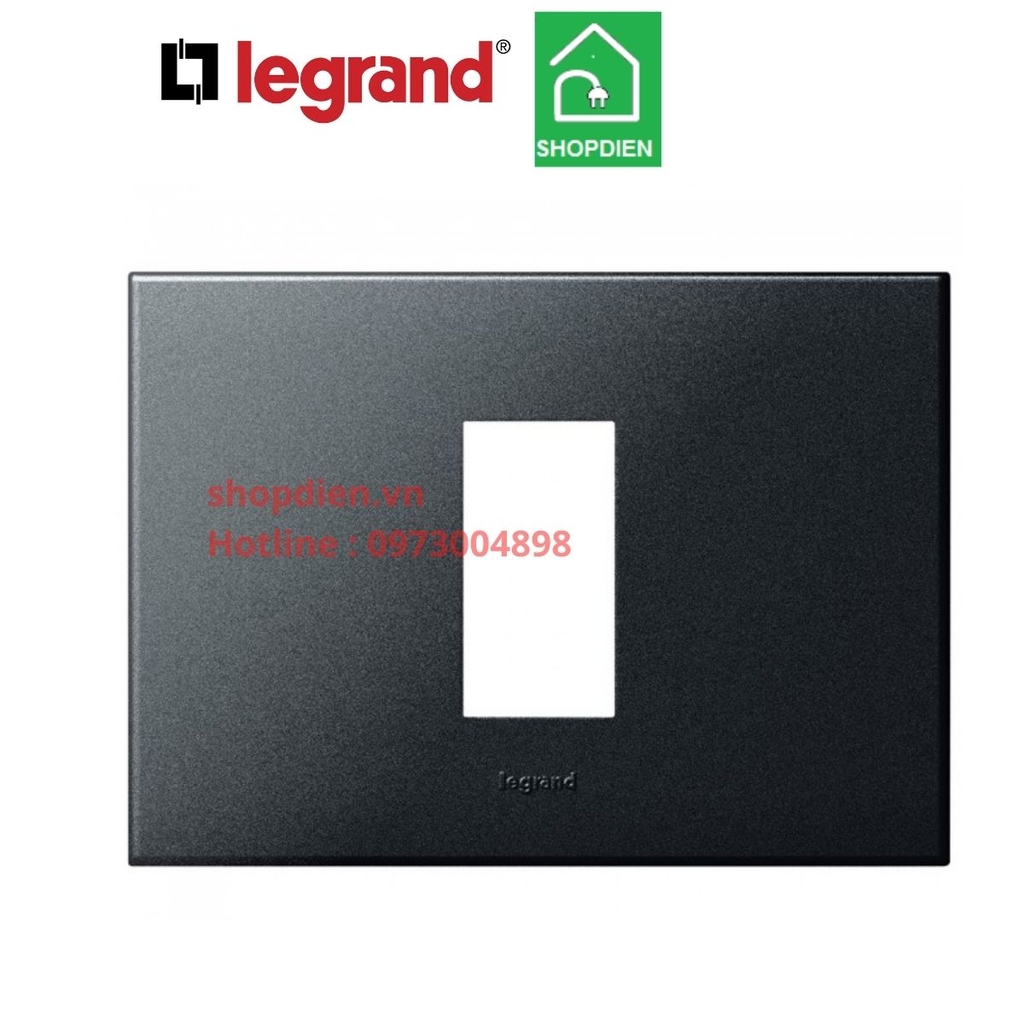 Mặt 1 thiết bị cover plate -1 Module Legrand Arteor Màu Graphite-575222