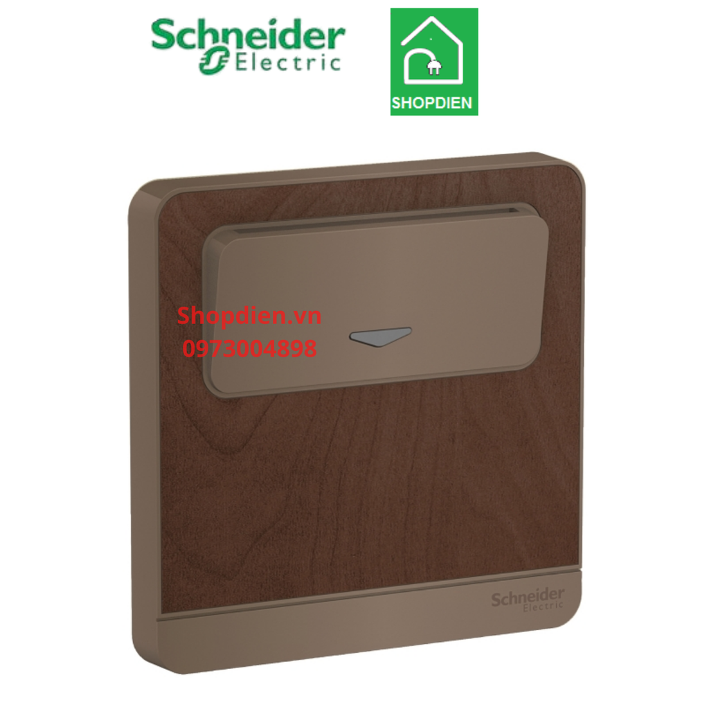 Công tắc chìa khóa thẻ Keycard Schneider AvatarOn E8331EKT_WD_G19 Màu gỗ Vuông