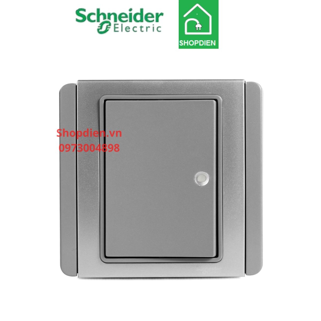 Công tắc đơn 2 chiều Schneider Neo E3031H2_FGGS_G19 màu xám bạc