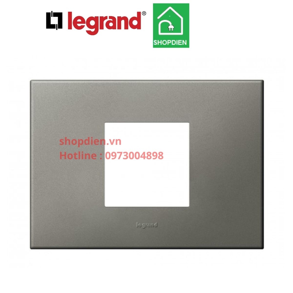 Mặt 2 thiết bị cover plate -2 Module Legrand Arteor Màu Magnesium-575237