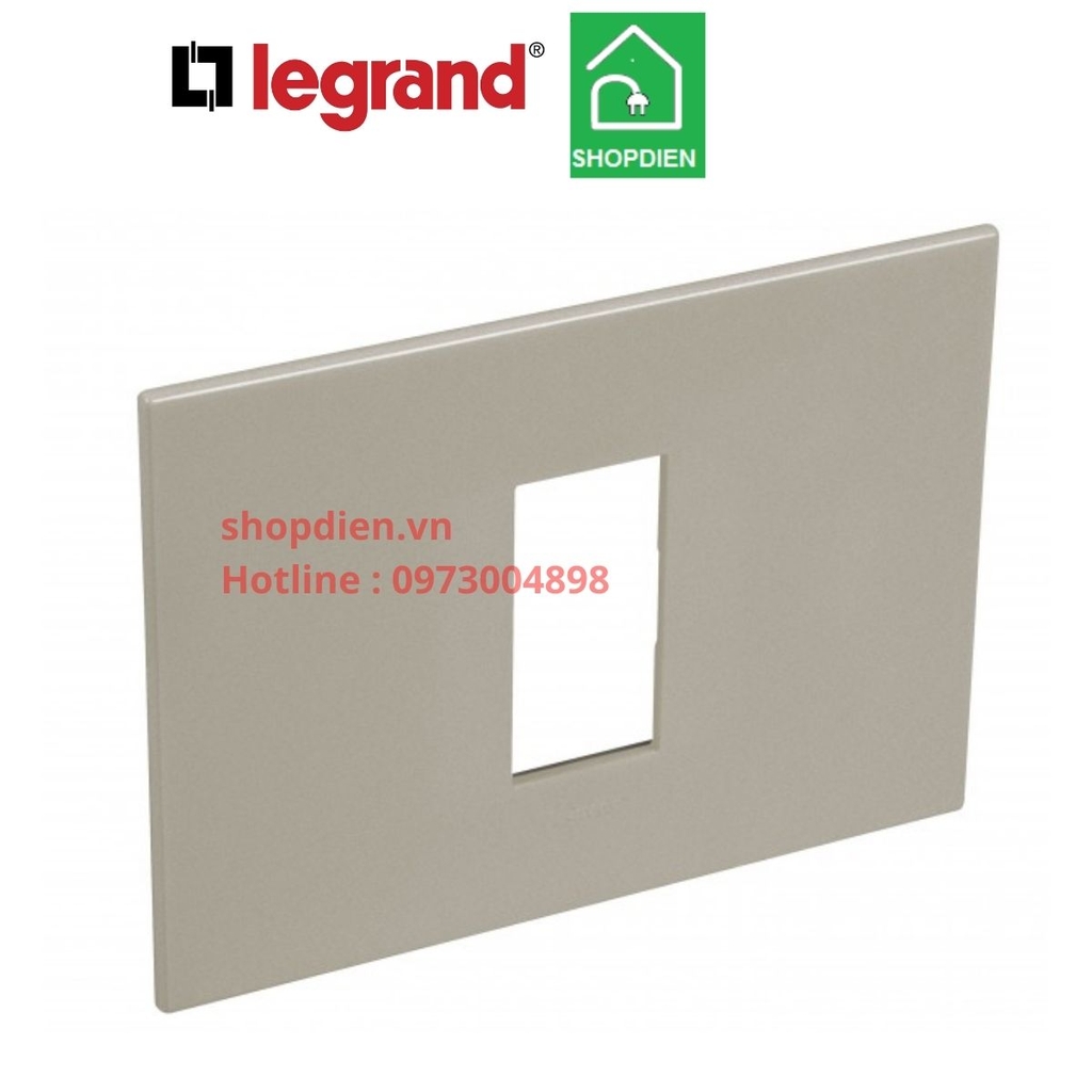 Mặt 1 thiết bị cover plate -1 Module Legrand Arteor Màu Champagne-571431