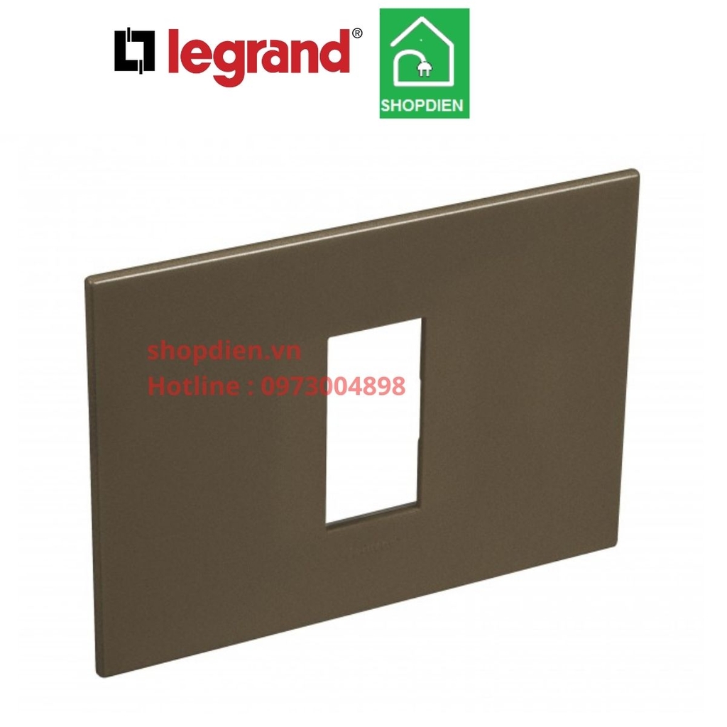 Mặt 1 thiết bị cover plate -1 Module Legrand Arteor Màu Dark Bronze-571441