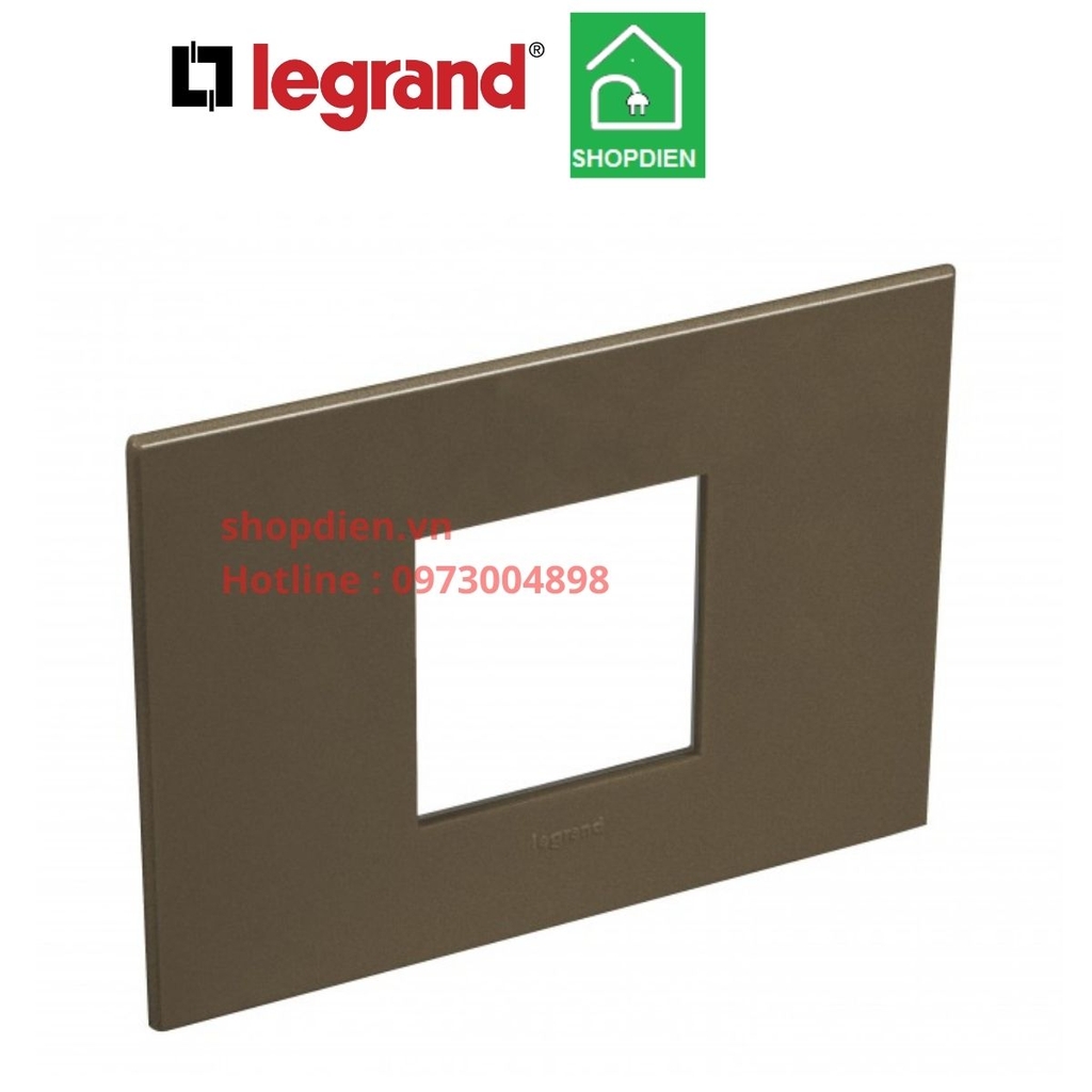 Mặt 2 thiết bị cover plate -2 Module Legrand Arteor Màu Dark Bronze-571442