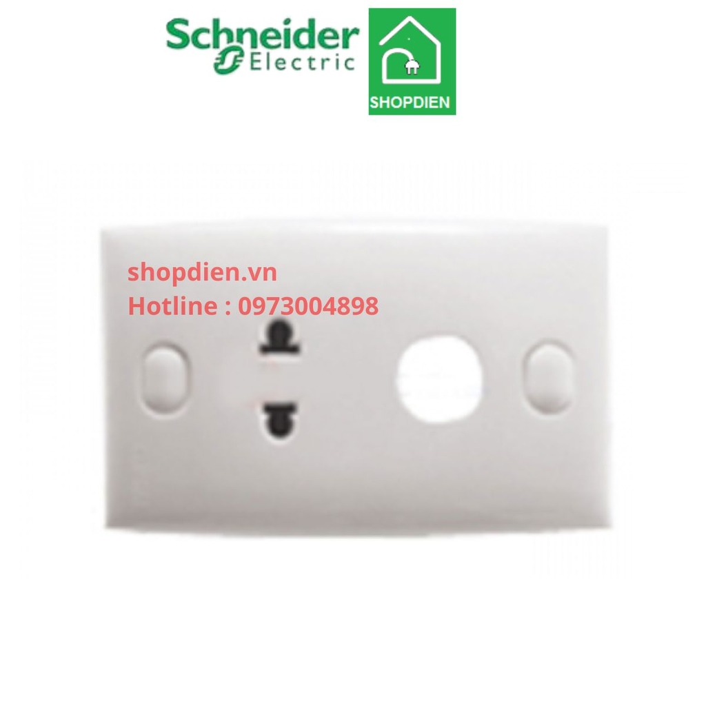 Ổ cắm đơn 2 chấu và 1 lỗ trống S-classic Schneider-E426UX_G19