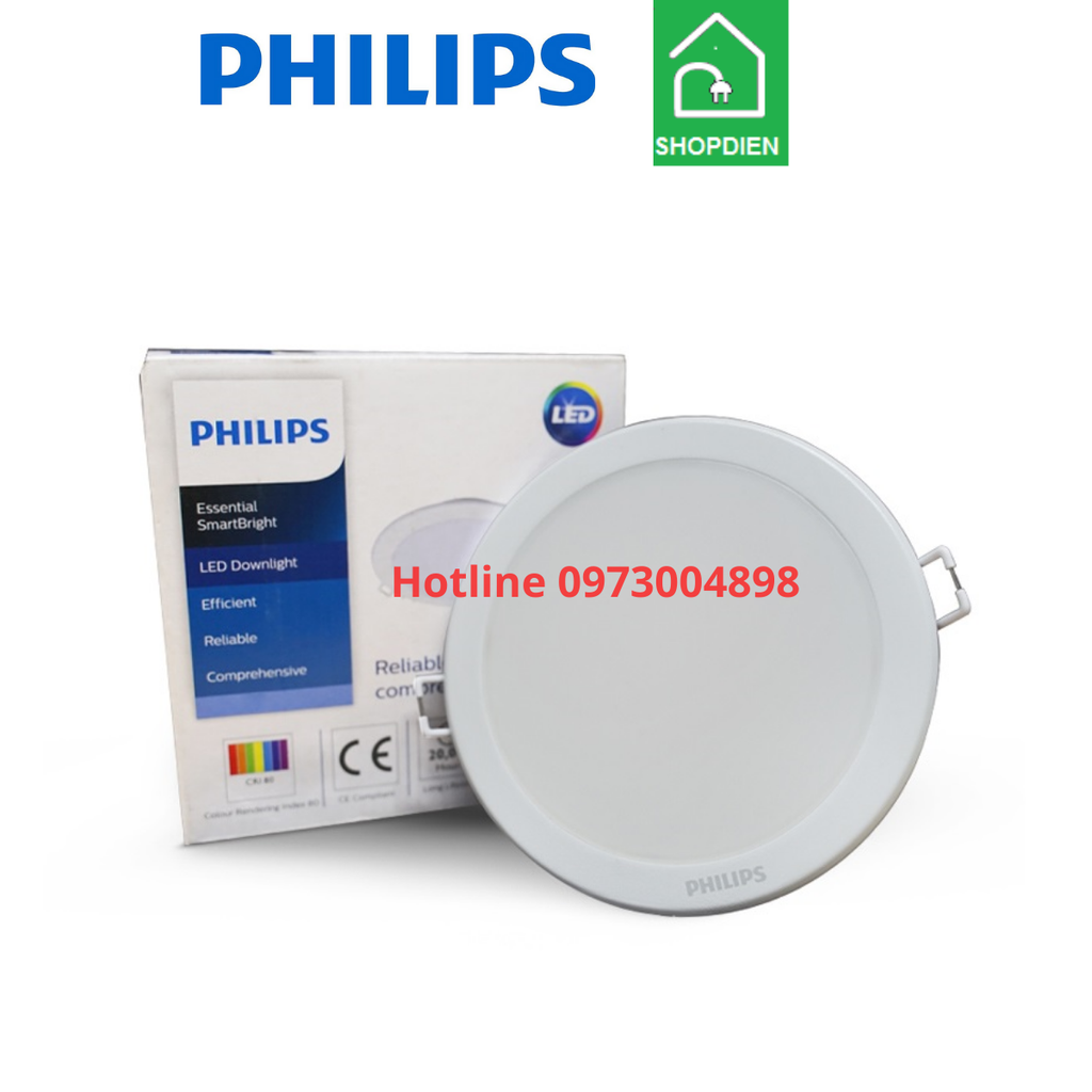 DN027B G2 LED20 PHILIPS Đèn downlight âm trần 22W D200
