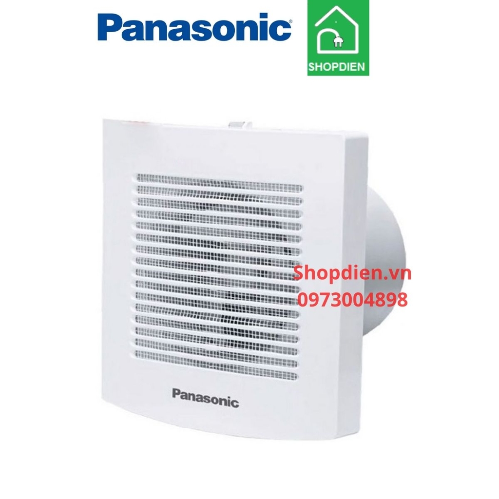 Quạt hút gắn tường Panasonic FV-15EGS1 dùng cho nhà tắm có lưới chống côn trùng, chống nước lỗ tường 10x10mm