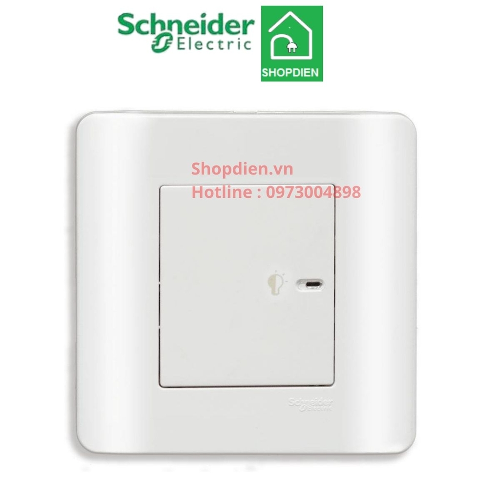 Chiết áp Dimmer điều chỉnh độ sáng đèn  Schneider ZENCELO E8431EPD4_WE màu trắng