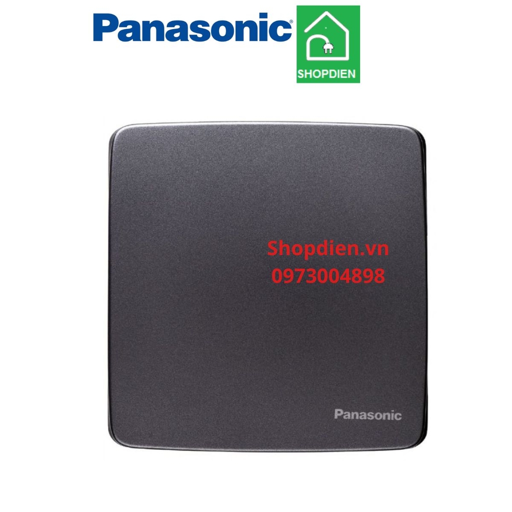 Công tắc đơn 2 chiều ( đảo chiều cầu thang ) 16A  vuông màu màu xám ánh kim / công tắc C swith 2 ways MINERVA Panasonic WMT502MYH-VN