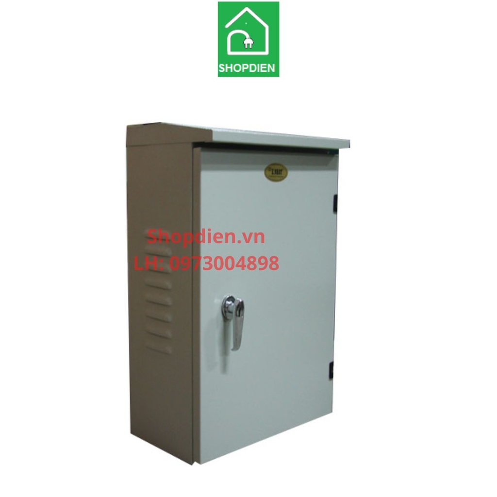 Vỏ tủ điện Ngoài trời 350x250x150 sơn tĩnh điện / loại tấm lót lưng