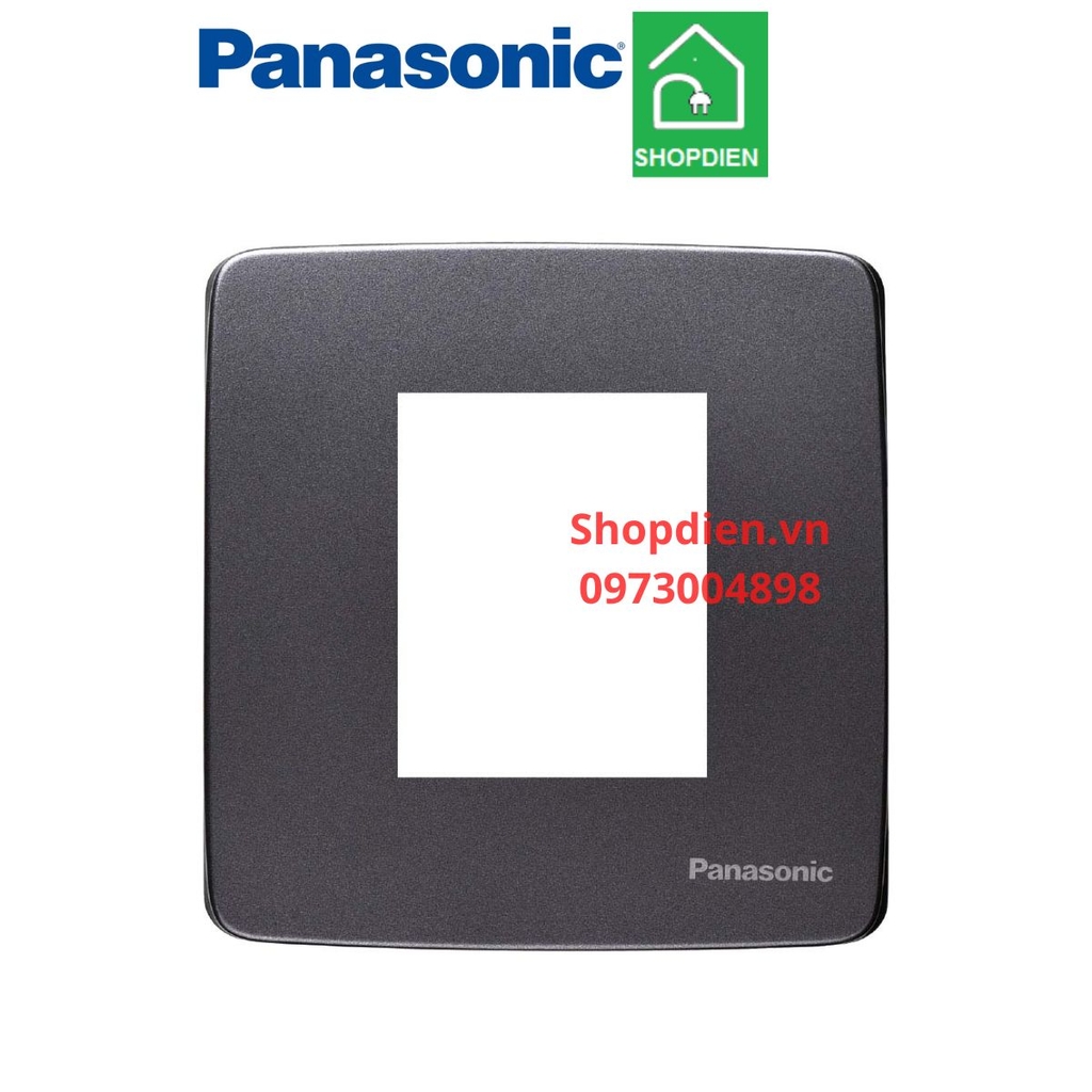 Mặt vuông dành cho 2 thiết bị màu màu xám ánh kim BS Standard MINERVA Panasonic-WMT7812MYH-VN
