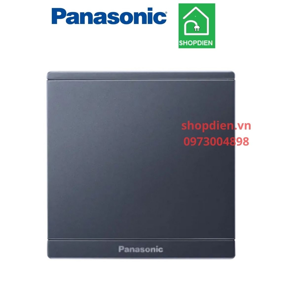 Mặt vuông bịt kín màu xám ánh kim / BS type cover Plate Moderva Panasonic WMF6891MYH-VN