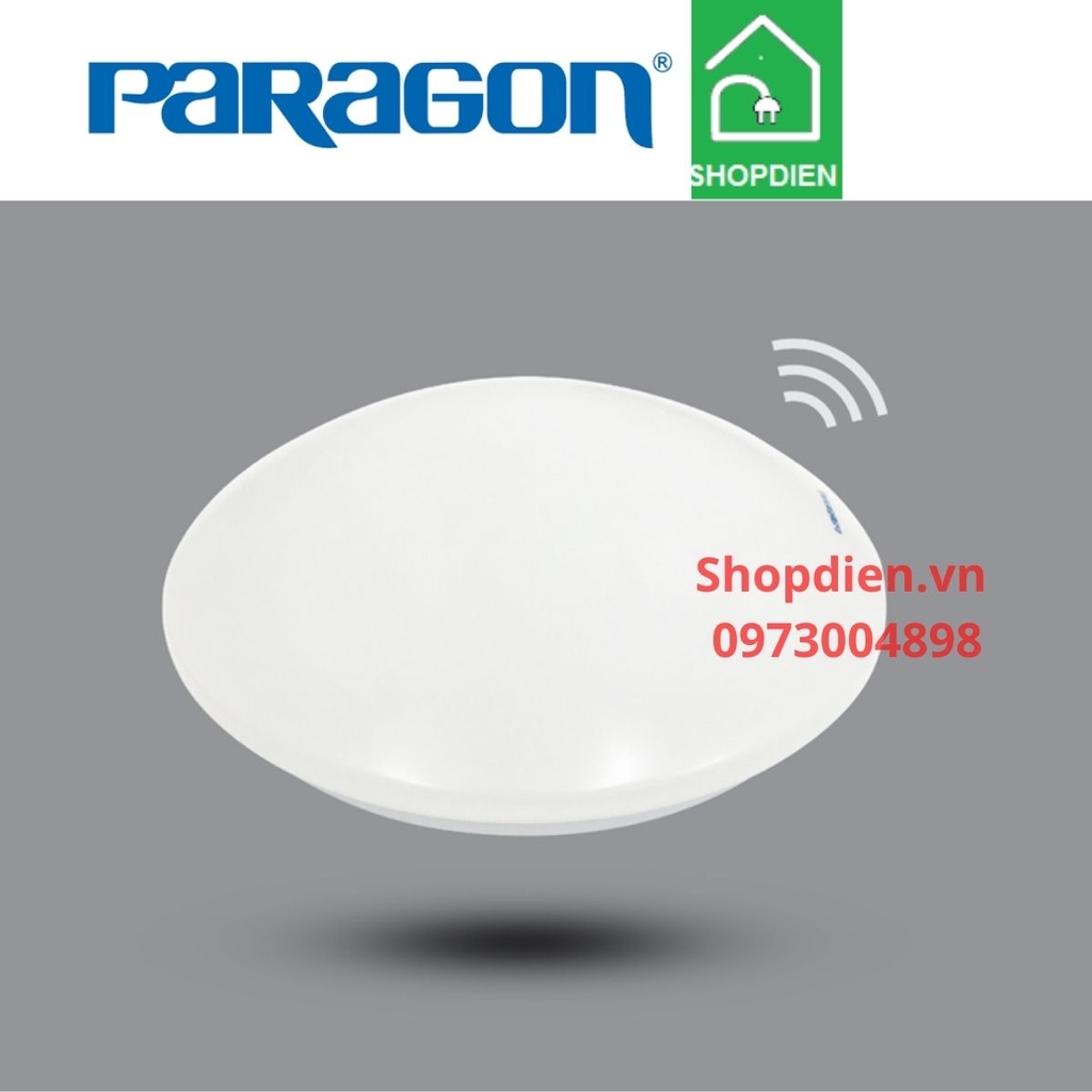 Đèn ốp nổi trần tròn cảm biến 18W D355mm Paragon-PLCQ355L18/SS