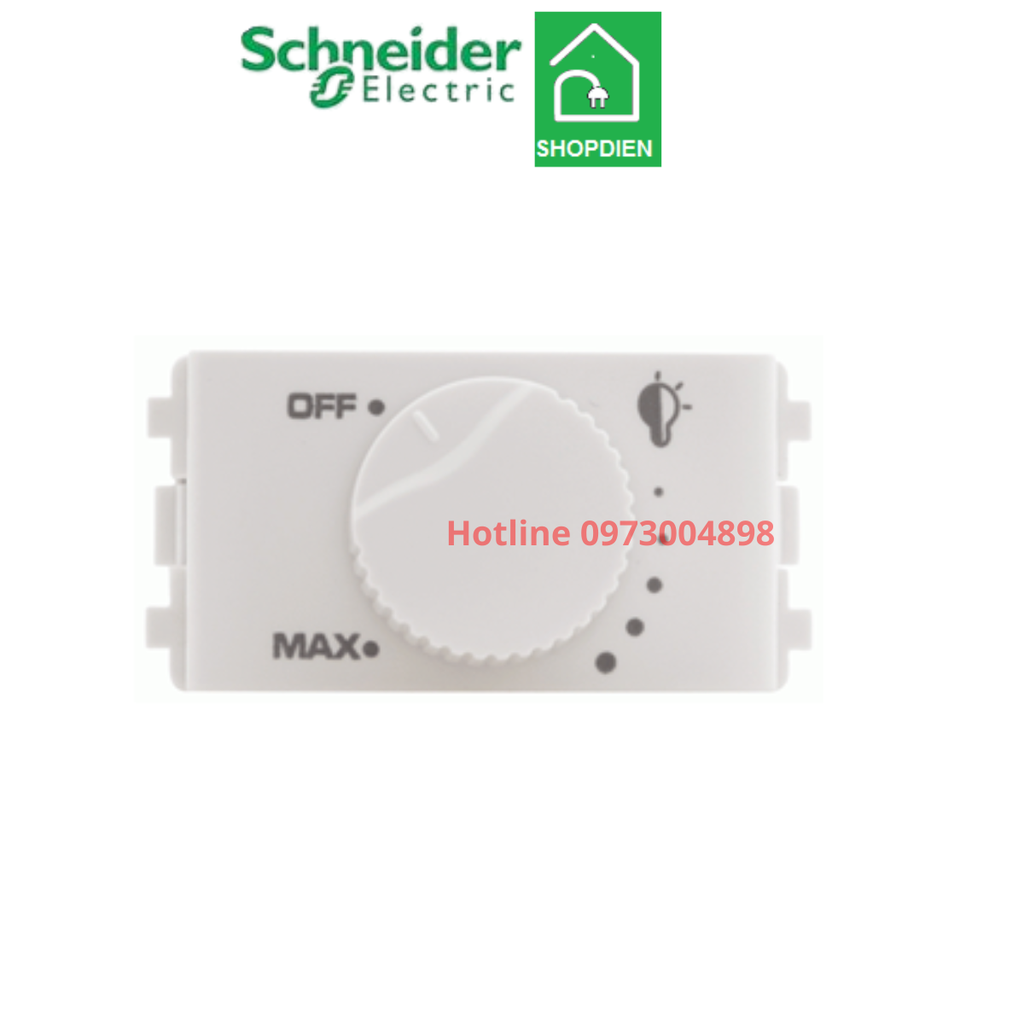 3031V500M_K_WE Schneider Dimmer Chiết áp điều chỉnh độ sáng đèn ZENCELO A màu trắng