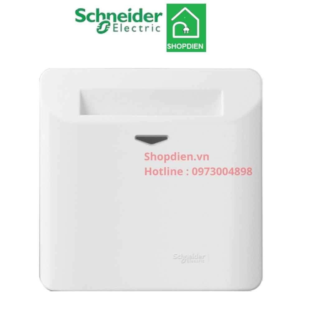 Bộ công tắc chìa khóa thẻ từ Schneider ZENCELO E8431EKT_WE Keycard màu trắng