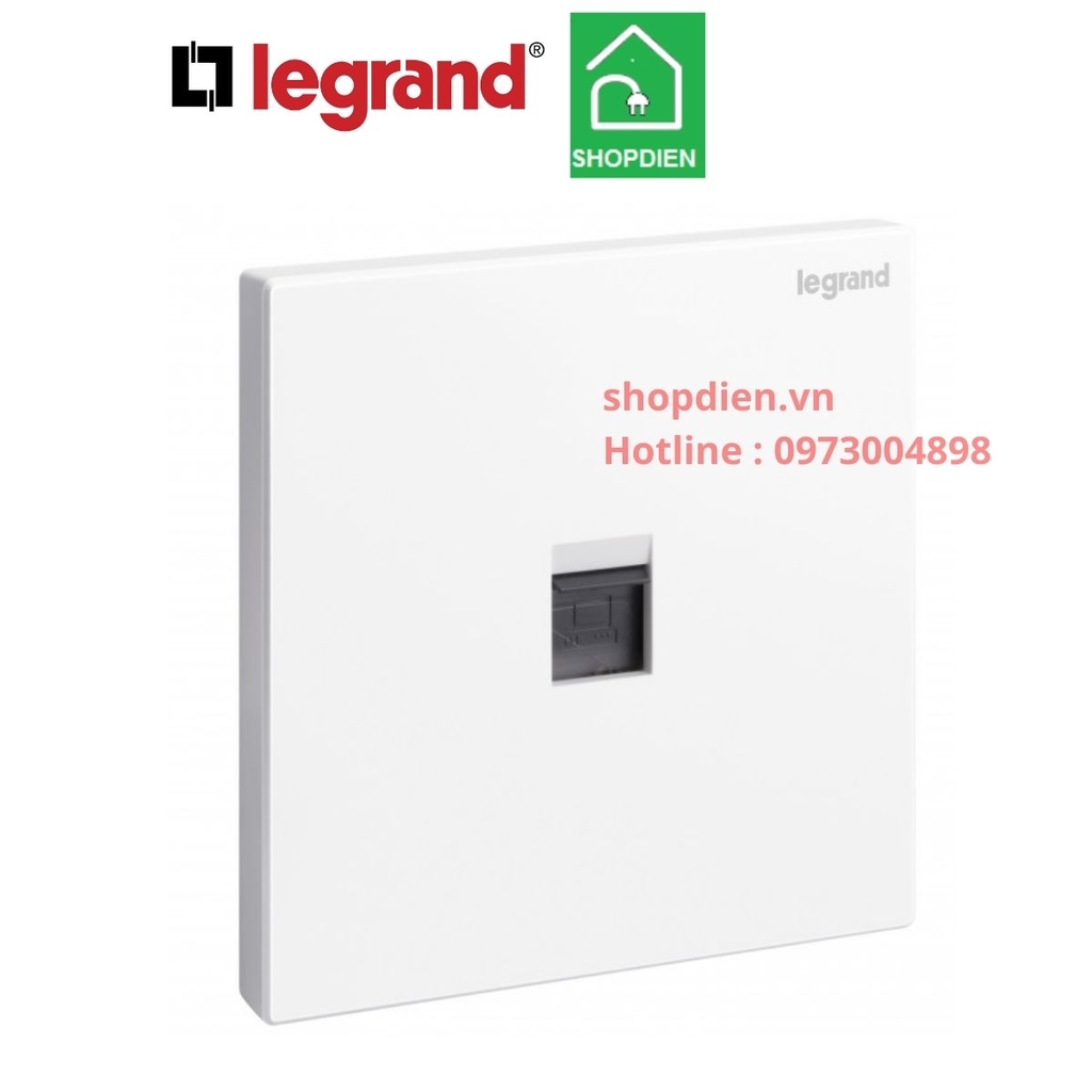 Ổ cắm điện thoại RJ11 Galion Legrand màu trắng 282445