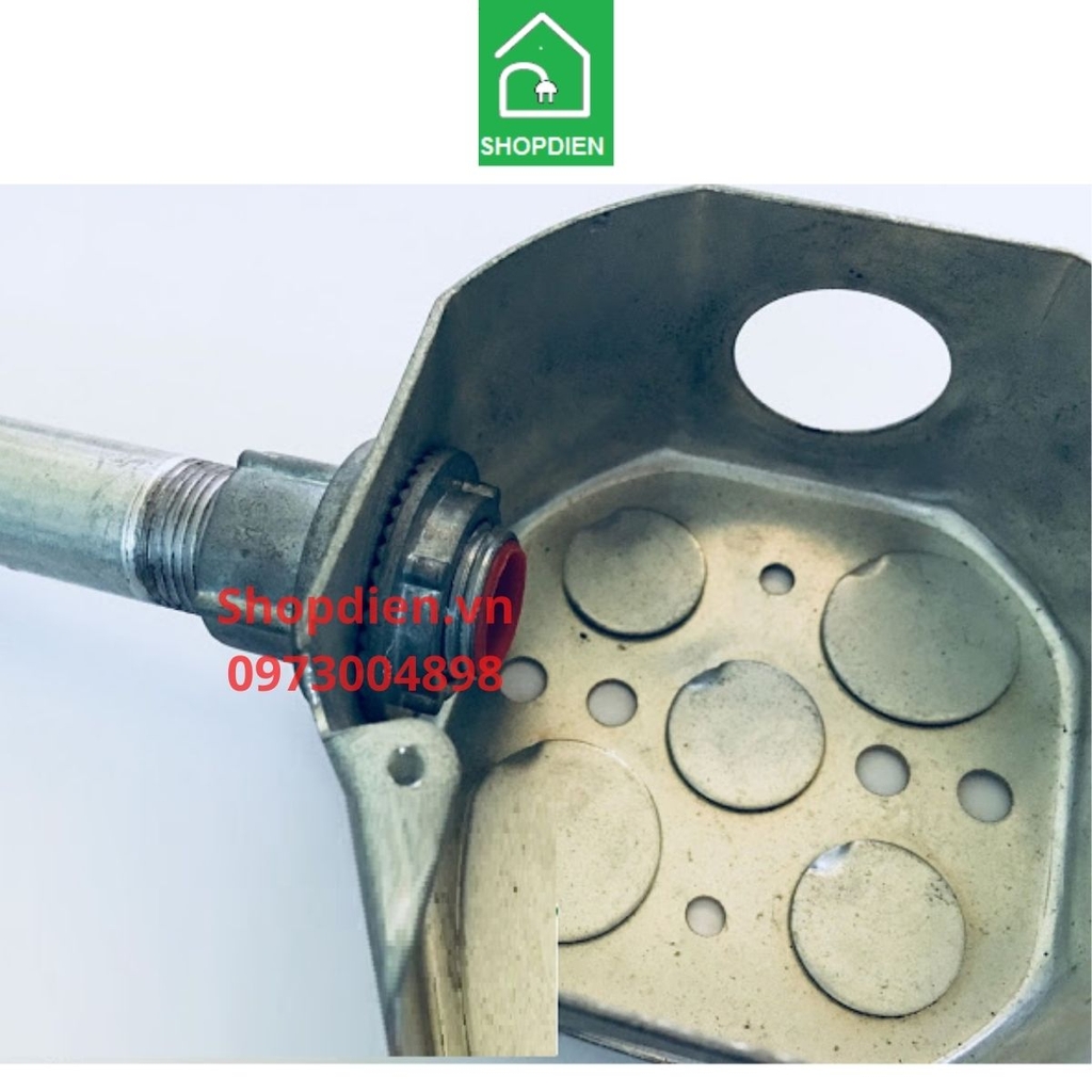 Đầu nối liên kết ống thép ren  với hộp Box Connector for steel conduit-DNRK