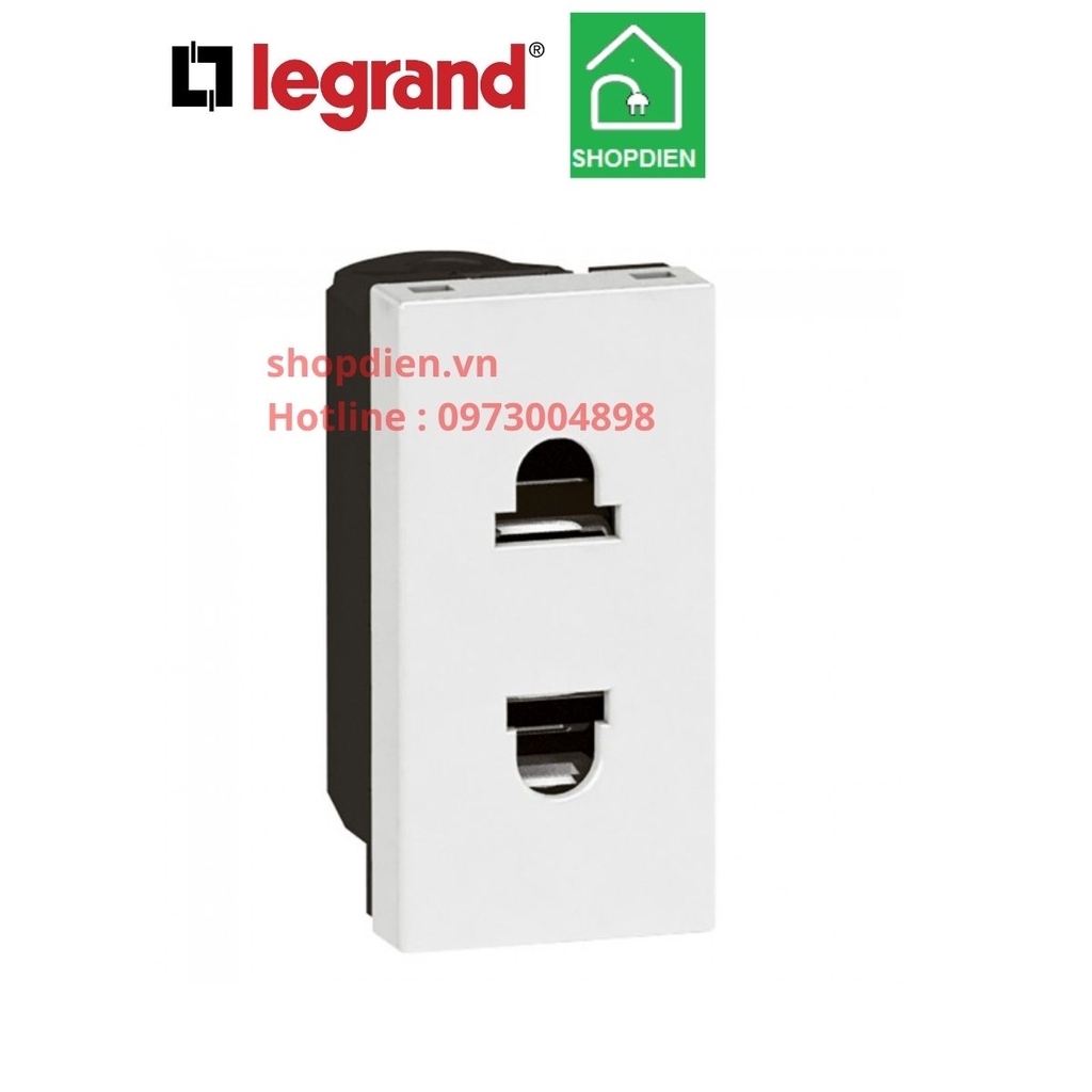 Ổ cắm đơn 2 chấu 16A Legrand Arteor 572104