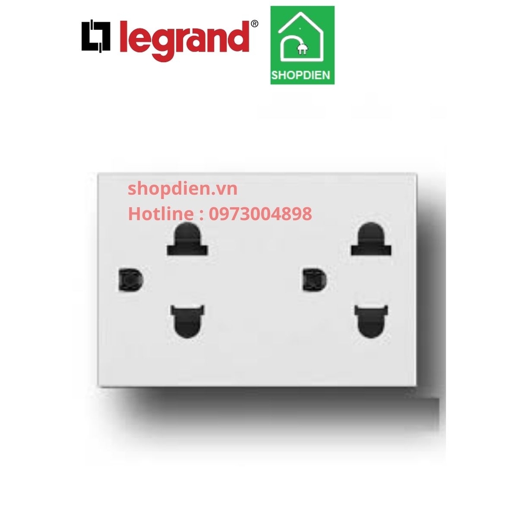 Ổ cắm đôi 3 chấu 16A Legrand Arteor 572133