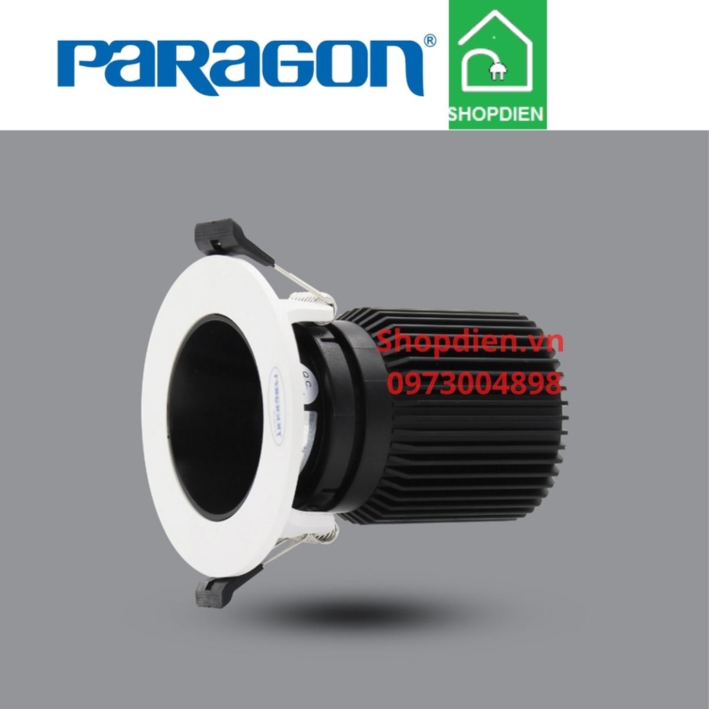 Đèn downlight rọi âm trần có có điều chỉnh góc 7W D80 Paragon-PRHA90L7