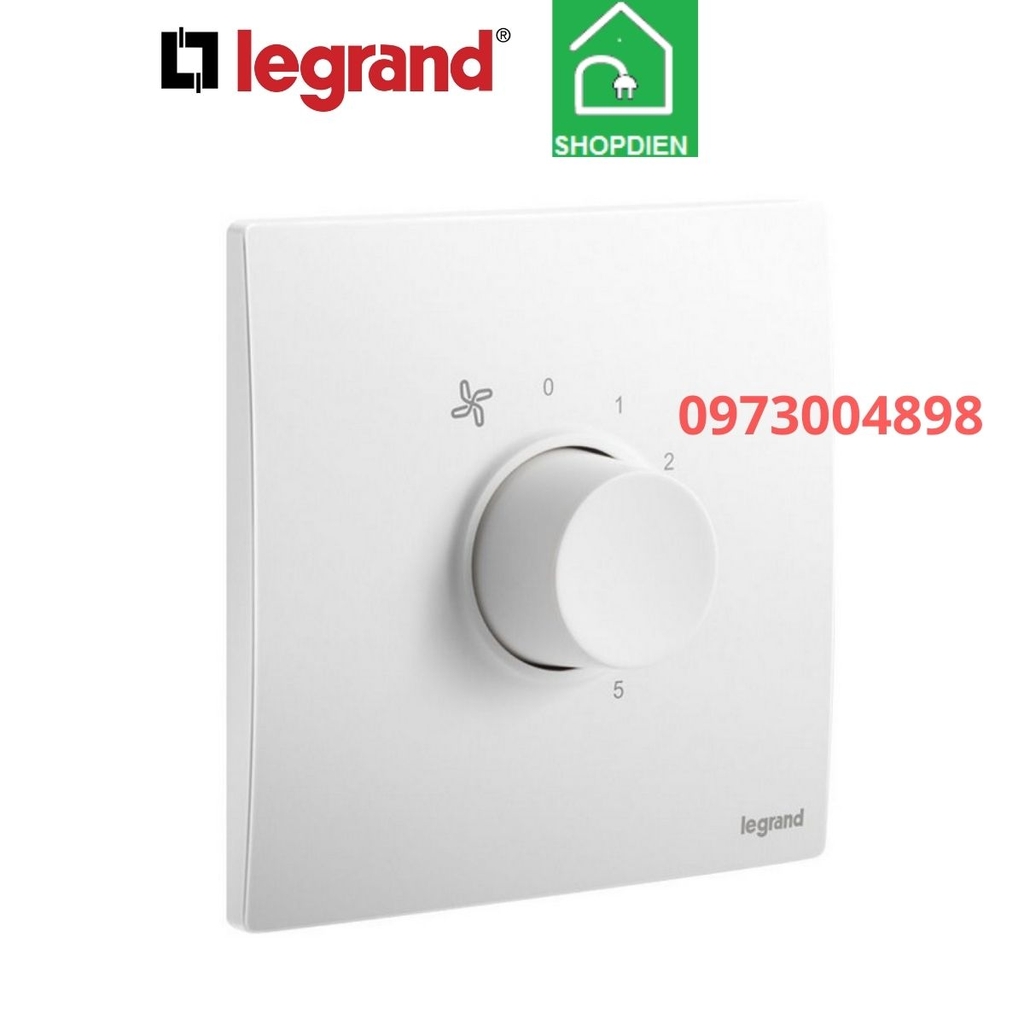 281082MW Legrand Chiết áp quạt Dimmer Mallia Senses màu trắng