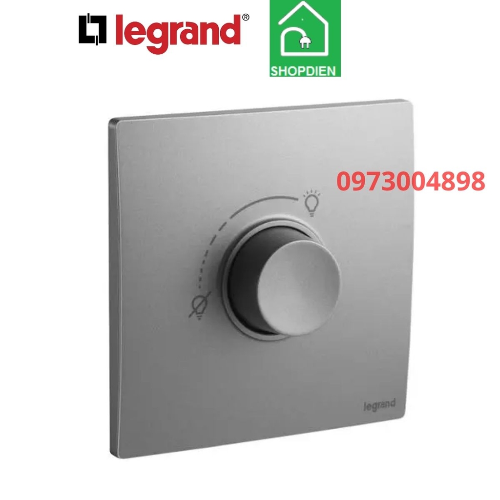 281086DS Legrand Chiết áp đèn Dimmer LED Mallia Senses màu ghi xám