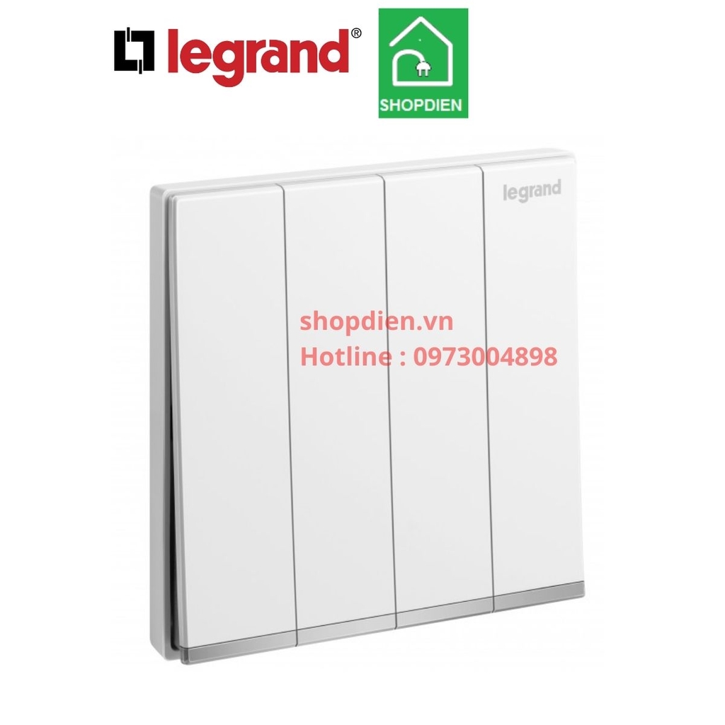 282406 Legrand Galion Công tắc bốn 1 chiều màu trắng