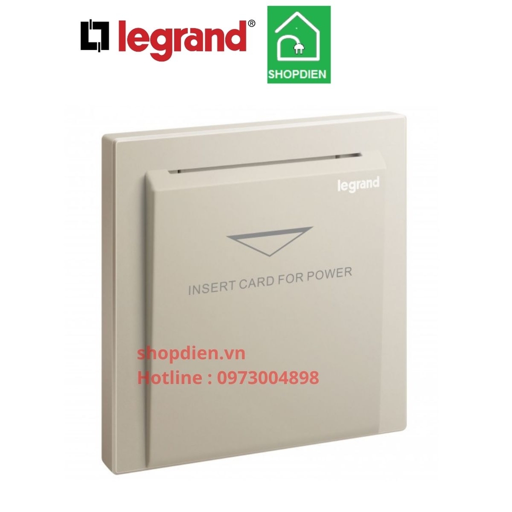 282415-C2 Legrand Galion Công tắc thẻ từ Keycard màu vàng Champagne